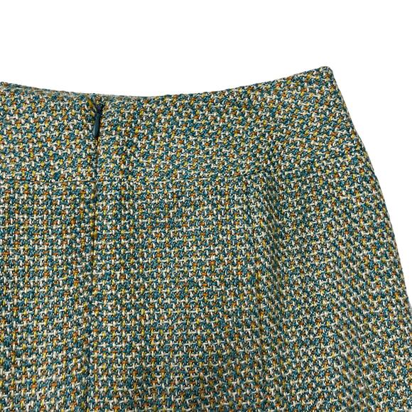 Isabel & Nina Y2K Blue Orange Tweed Flounce Skirt Womens 2 - Picture 3 of 4